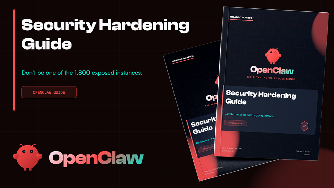 Security Hardening guide cover - Protect your OpenClaw instance. Complete security hardening 